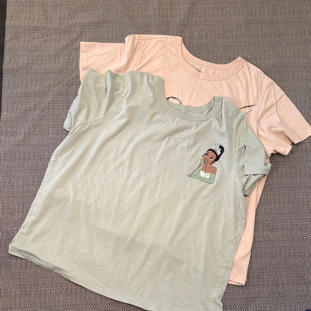 Disney Princess Crop Tops - Mint and Peach